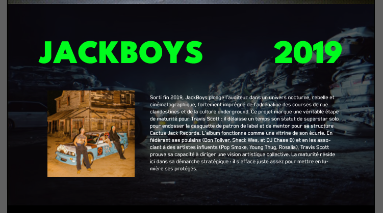 Page JackBoys 2019 - Projets & réalisations